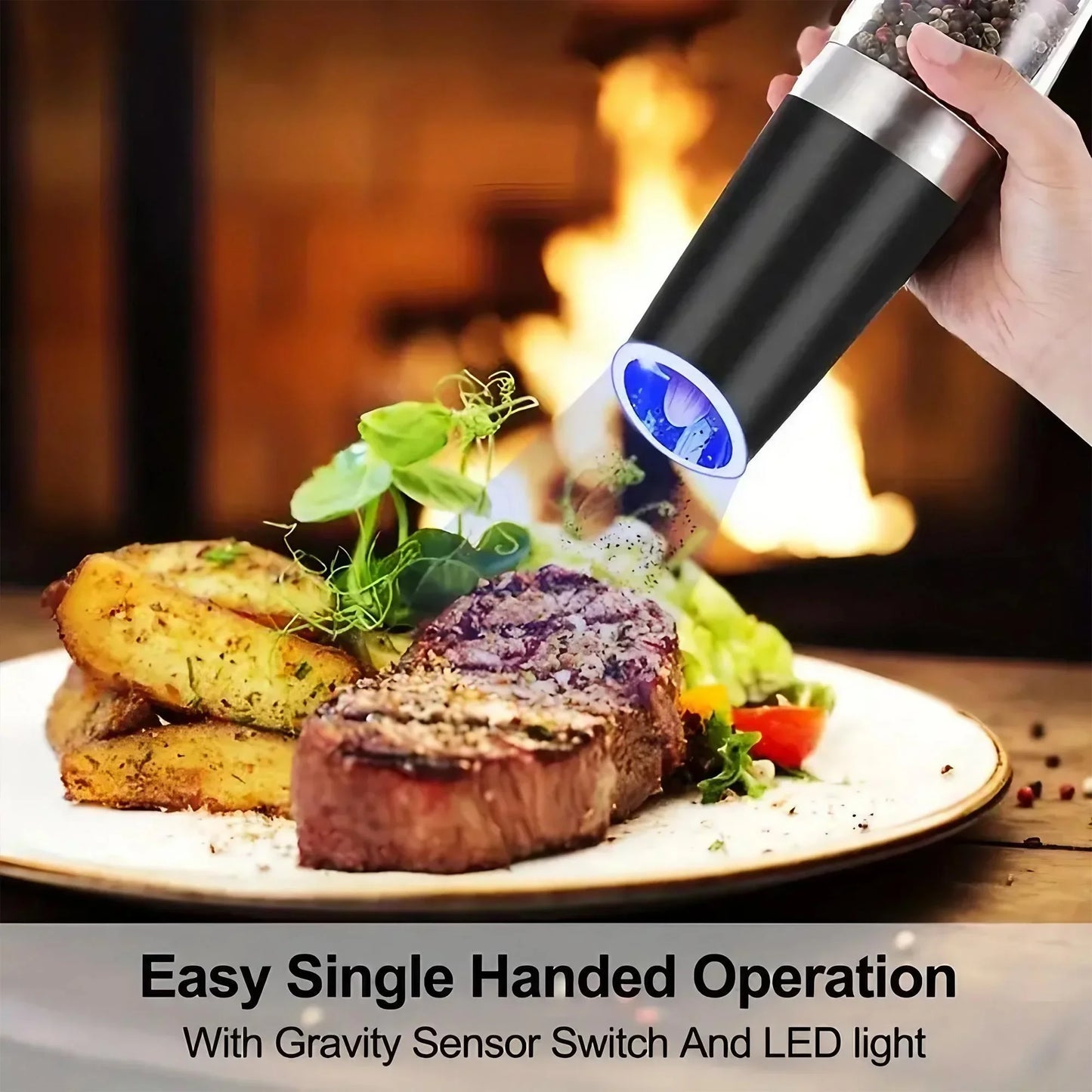 Electric Gravity Pepper & Salt Set
