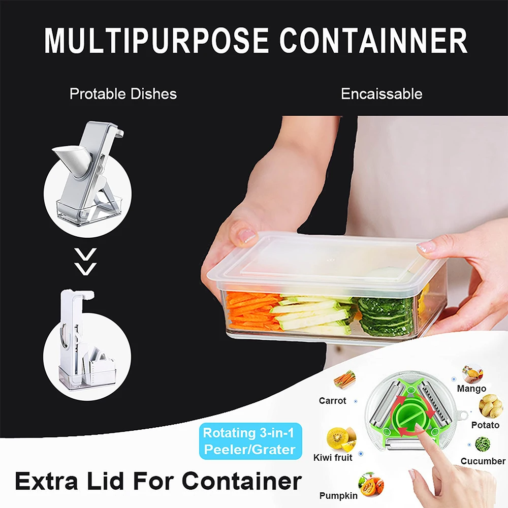 3 In 1 Slicer For Kitchen Food Chopper